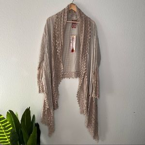 NWT Johnny Was Antoinette Crochet Jacket size extra large